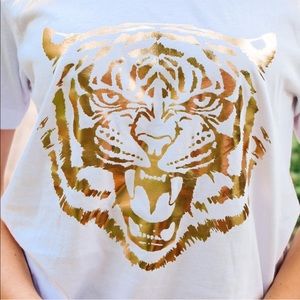 Gold foil Tiger tshirt